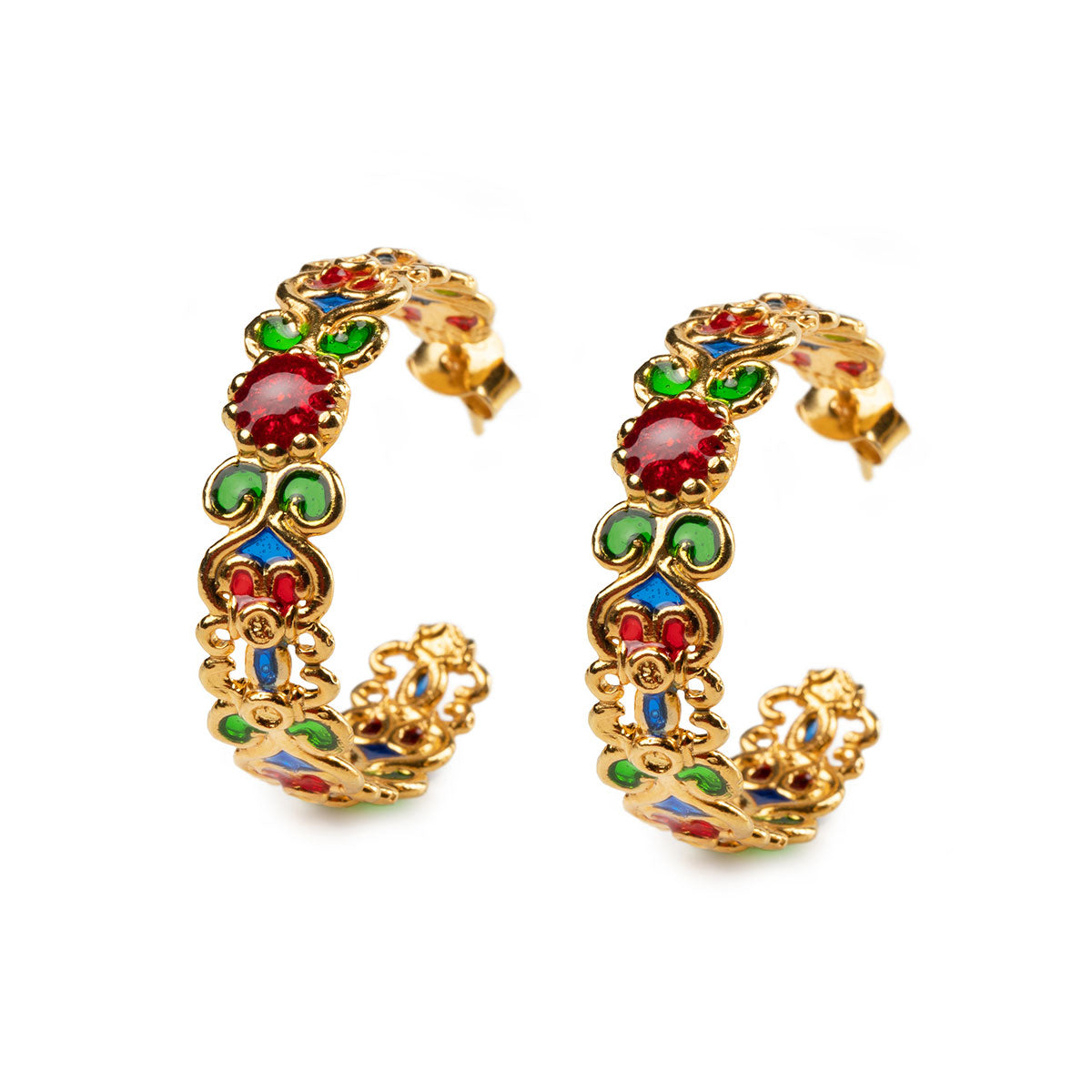 Orecchini cerchio donna Isola Bella Rosone in argento 20000381
