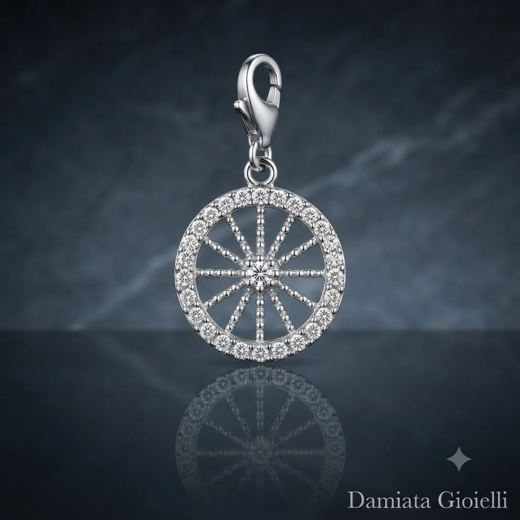 Charm donna Fantasy Coral in argento e zirconi 2960