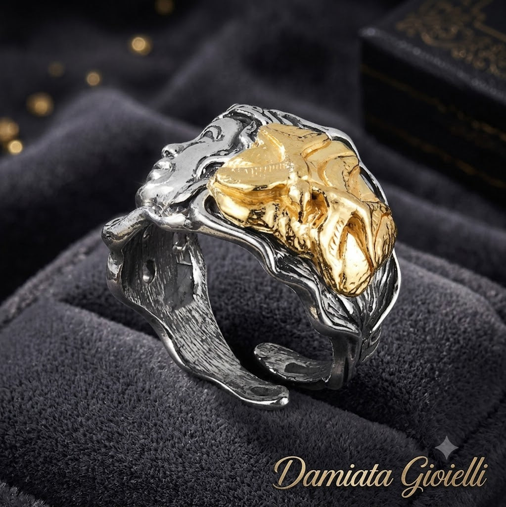 Anello donna Gerardo Sacco mese marzo in argento bicolore 31130