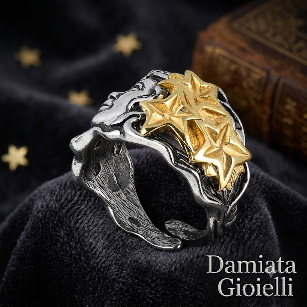 Anello donna Gerardo Sacco mese di dicembre in argento bicolore 31138