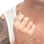 Anello solitario donna Marlù in acciaio e zircone 31AN0008W-14