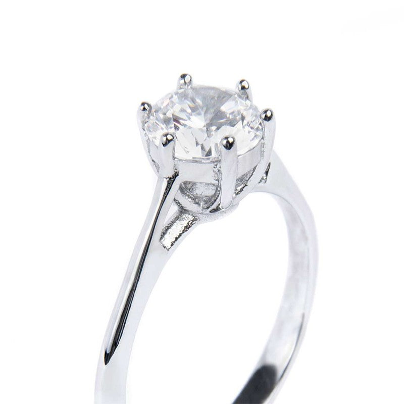 Anello solitario donna Marlù in acciaio e zircone 31AN0010W-10