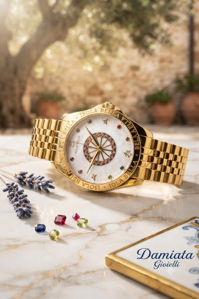 Orologio solo tempo donna Isola Bella in metallo dorato 40000121