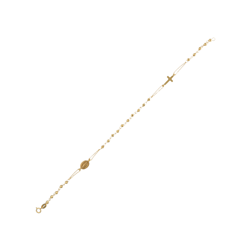 Bracciale rosario unisex Damiata Gioielli in oro giallo 432/5/102/1