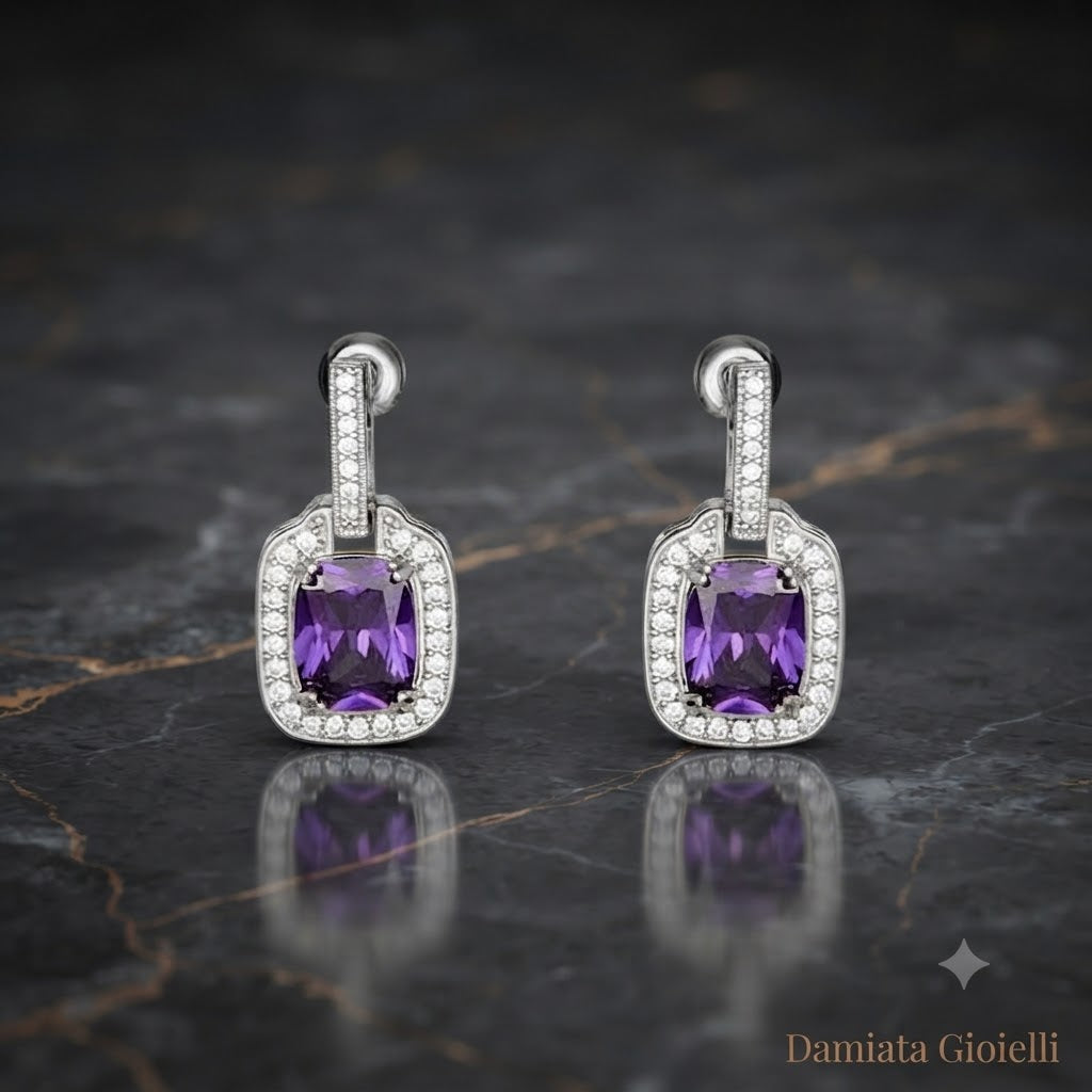 Orecchini donna Ottaviani in lega metallica e cubic zirconia 500904O