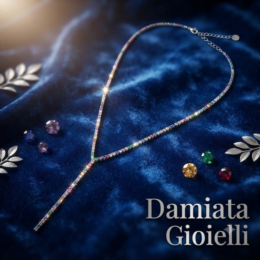 Collana donna Ottaviani in lega metallica e cubic zirconia 501214C-1