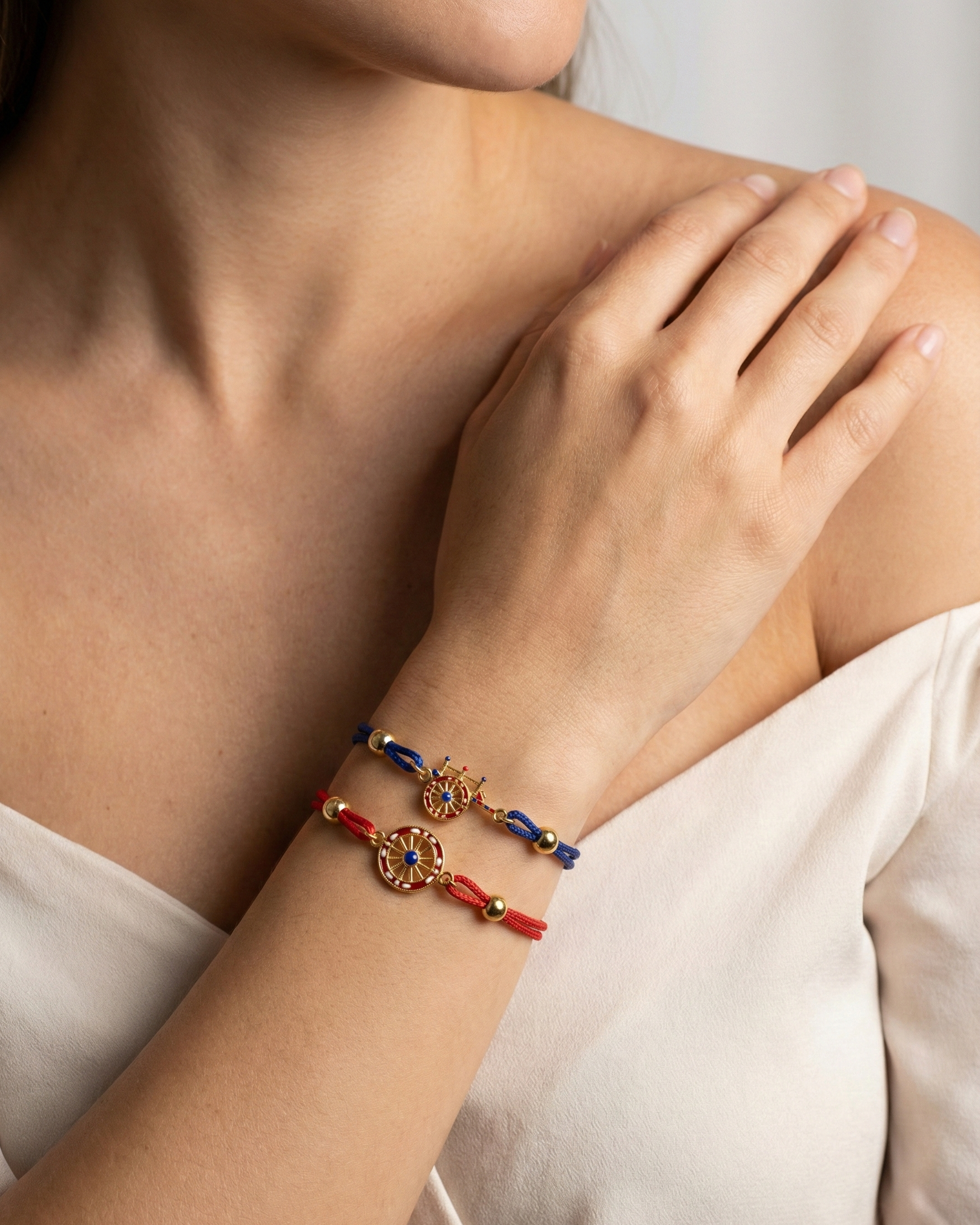 Bracciale donna Isola Bella Ruota in lega smaltata e cordino 60000032