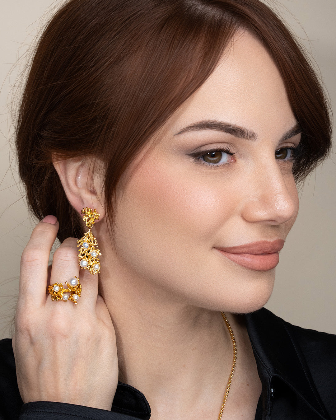 Orecchini donna Isola Bella Rami di Perle Gold in lega placcata oro ref. 60000113