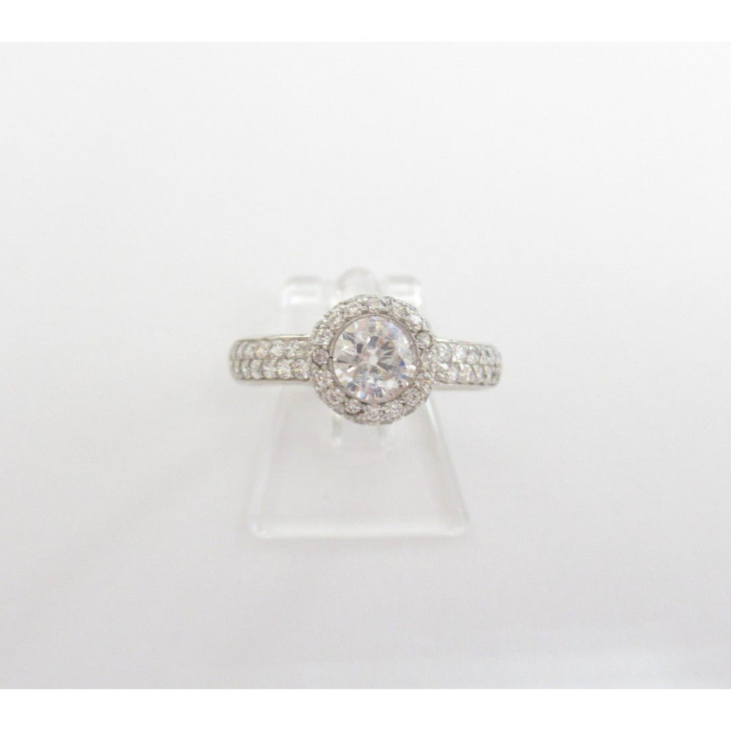 Anello donna Damiata Gioielli in oro bianco e zirconi 635/6/102