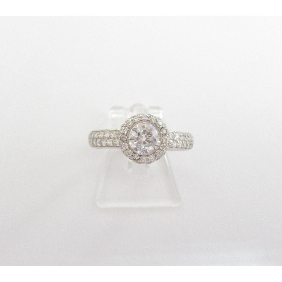 Anello donna Damiata Gioielli in oro bianco e zirconi 635/6/102