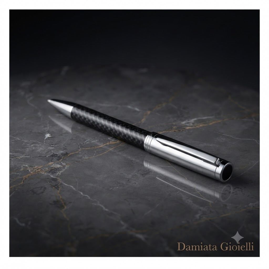 Penna a sfera Ottaviani in acciaio bicolore ref. 84231
