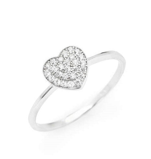 Anello Amen donna collezione "PREGA E AMA" in argento e zirconi bianchi AHZB-14