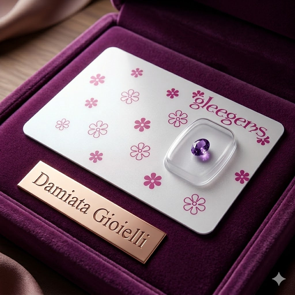 Ametista unisex Gleegems in blister da 0,14 carati ref.