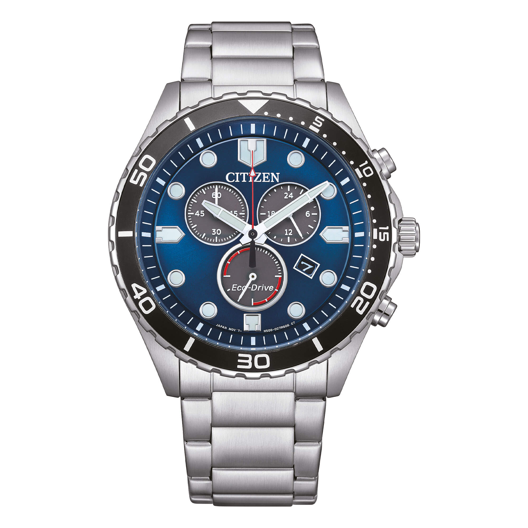 Orologio cronografo Citizen uomo "Sport" in acciaio AT2560-84L