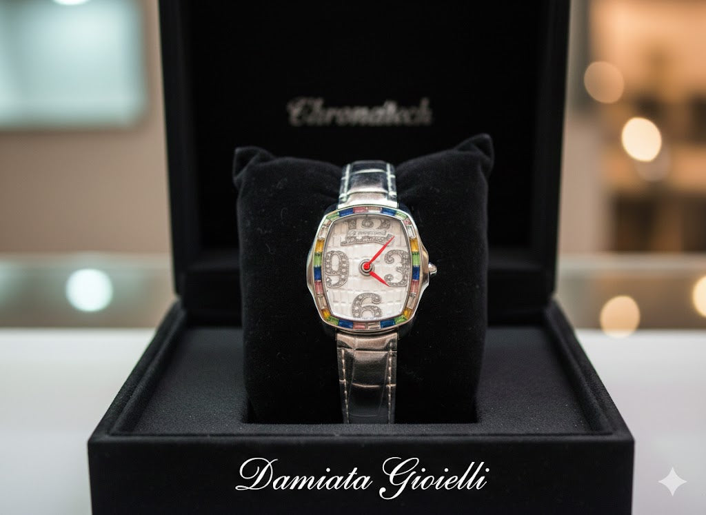 Orologio solo tempo Chronotech donna in acciaio e pelle CT.7978LS/16