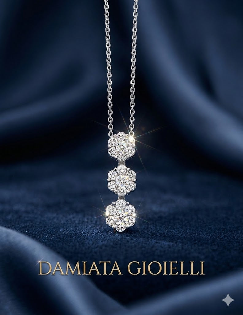 Collana donna Giorgio Visconti in oro bianco e diamanti GBX33023/1