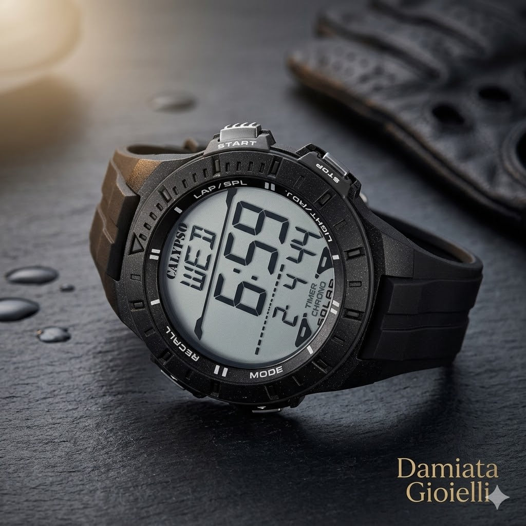 Orologio digitale Calypso uomo in poliuretano K5607/6