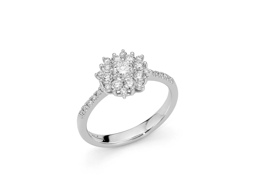 Anello fantasia donna Miluna in oro bianco e diamanti LID3535