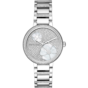 Orologio solo tempo donna Michael Kors collezione Courtney in acciaio e zirconi MK3835