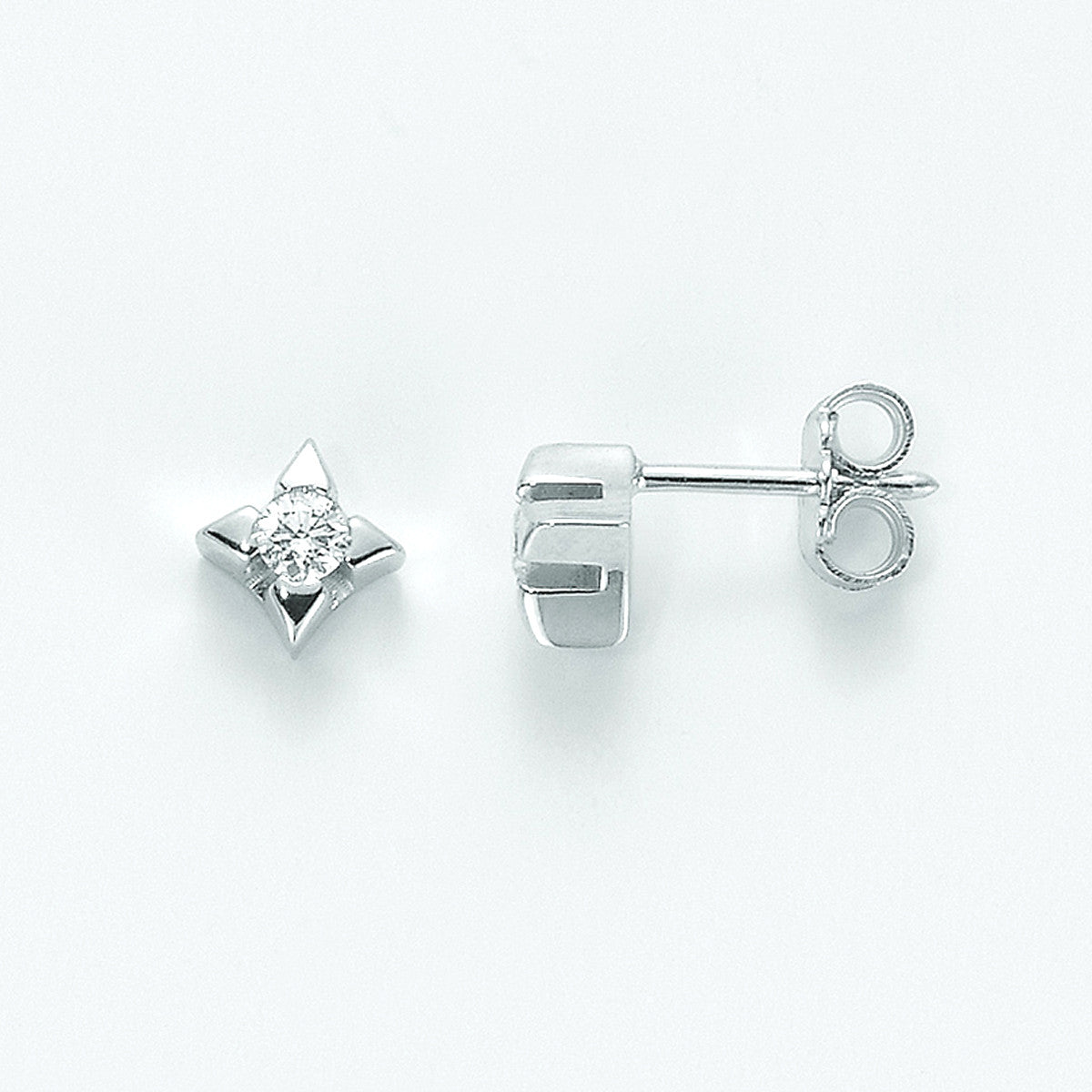 Orecchini punto luce donna Miluna in oro bianco e diamanti ERD1590_002G7