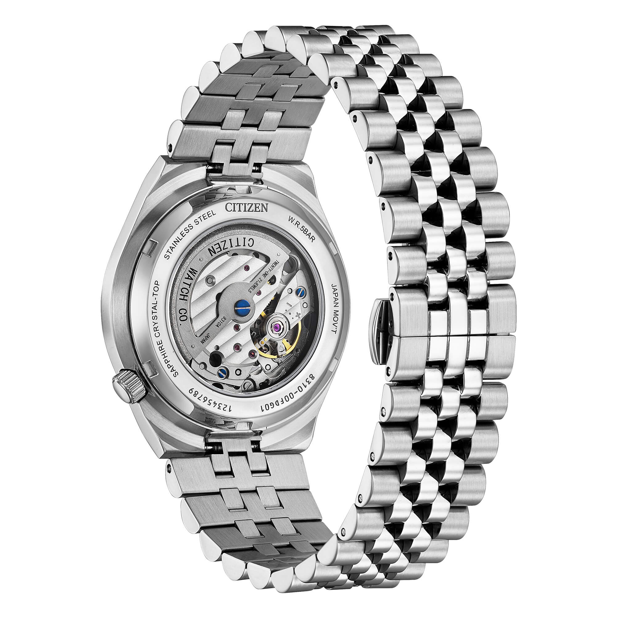 Orologio solo tempo automatico Citizen uomo "TSUYOSA" in acciaio ref. NK0020-55E