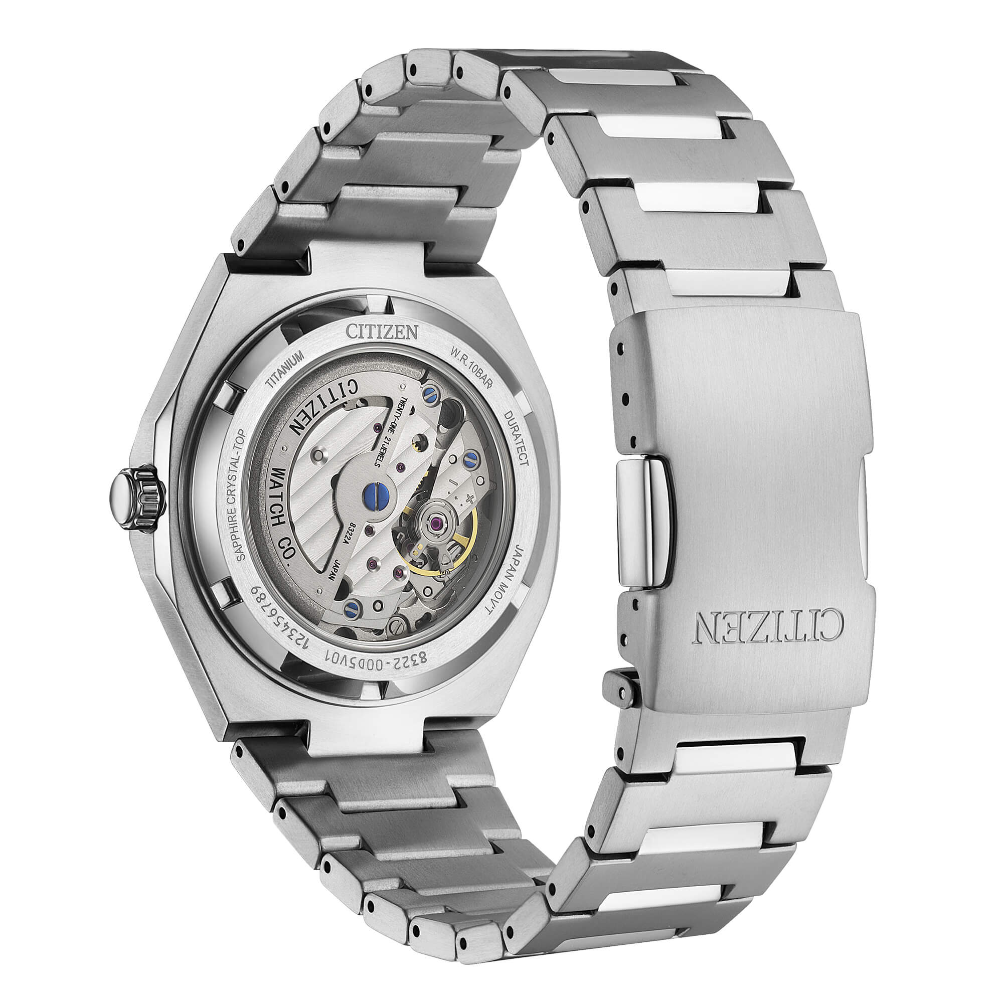Orologio solo tempo automatico Citizen uomo "ZENSHIN" in titanio ref. NK5020-58M