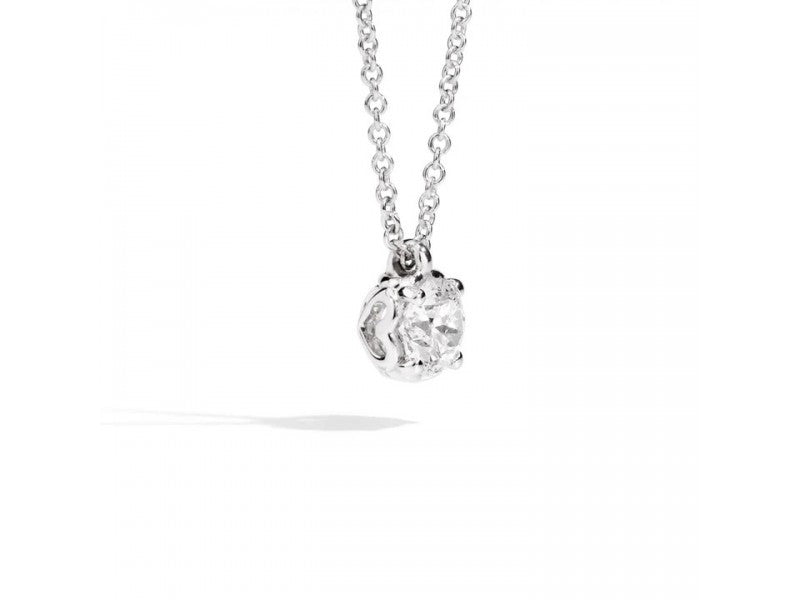 Collana punto luce donna Recarlo in oro bianco e diamante P01PX001/029Y-45