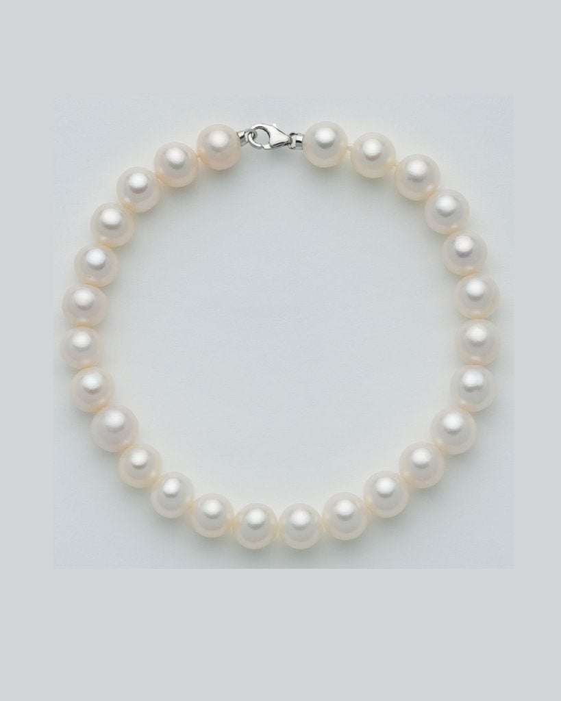 Bracciale filo di perle d'acqua salata AKOYA donna Miluna in oro bianco 1MPS885-17NL583