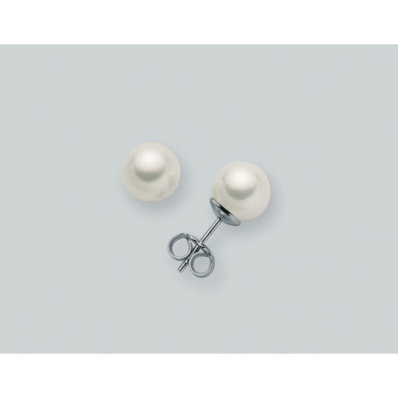 Orecchini donna Miluna in oro bianco e perle PPN859BM