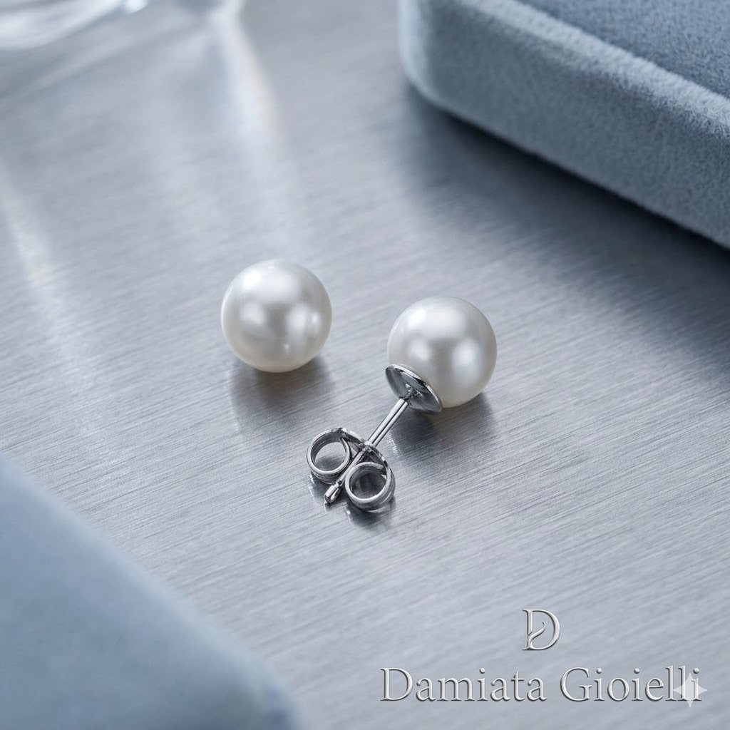 Orecchini donna Miluna in oro bianco e perle PPN758BMV3