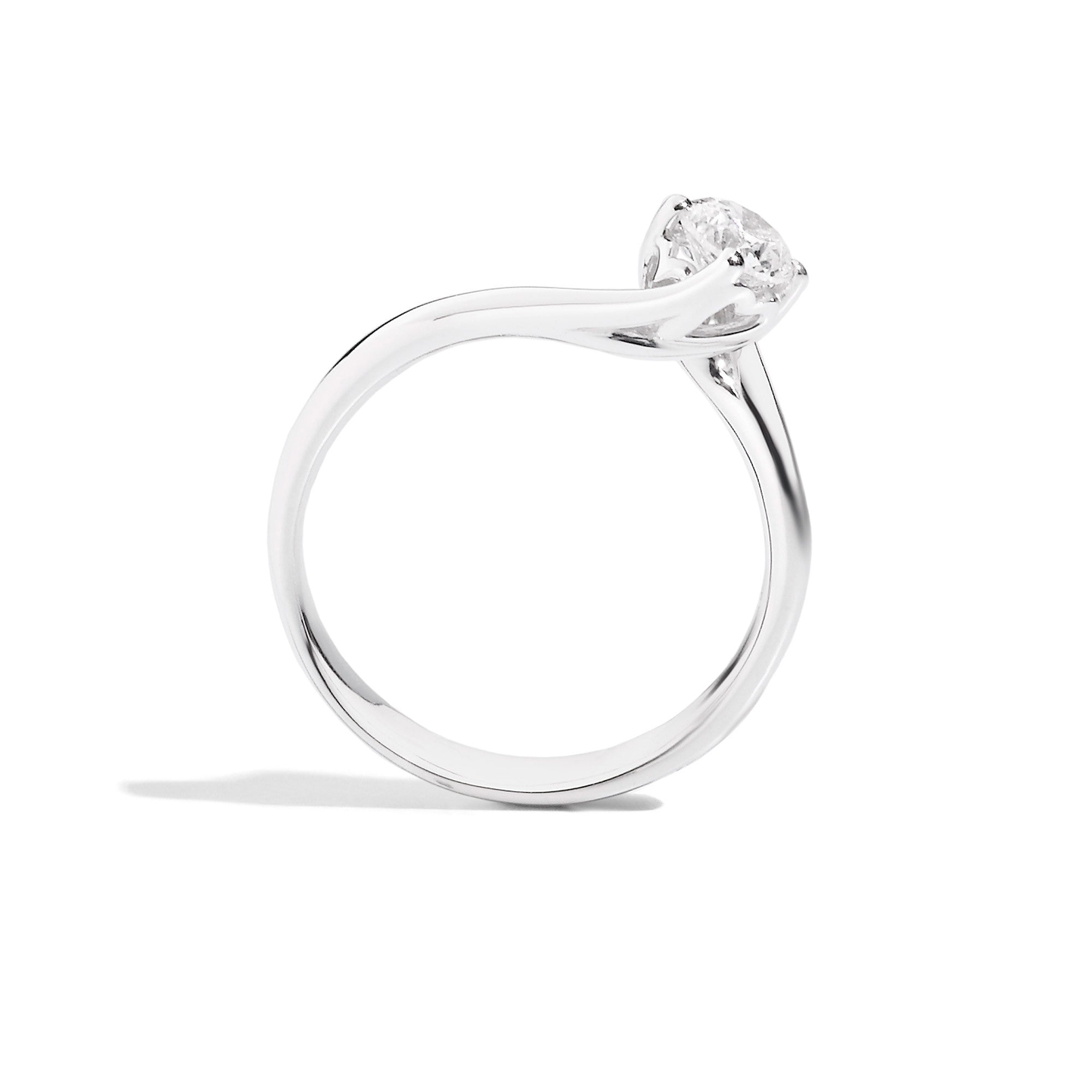 Anello solitario donna Recarlo in oro bianco e diamante R01SO195/040-14