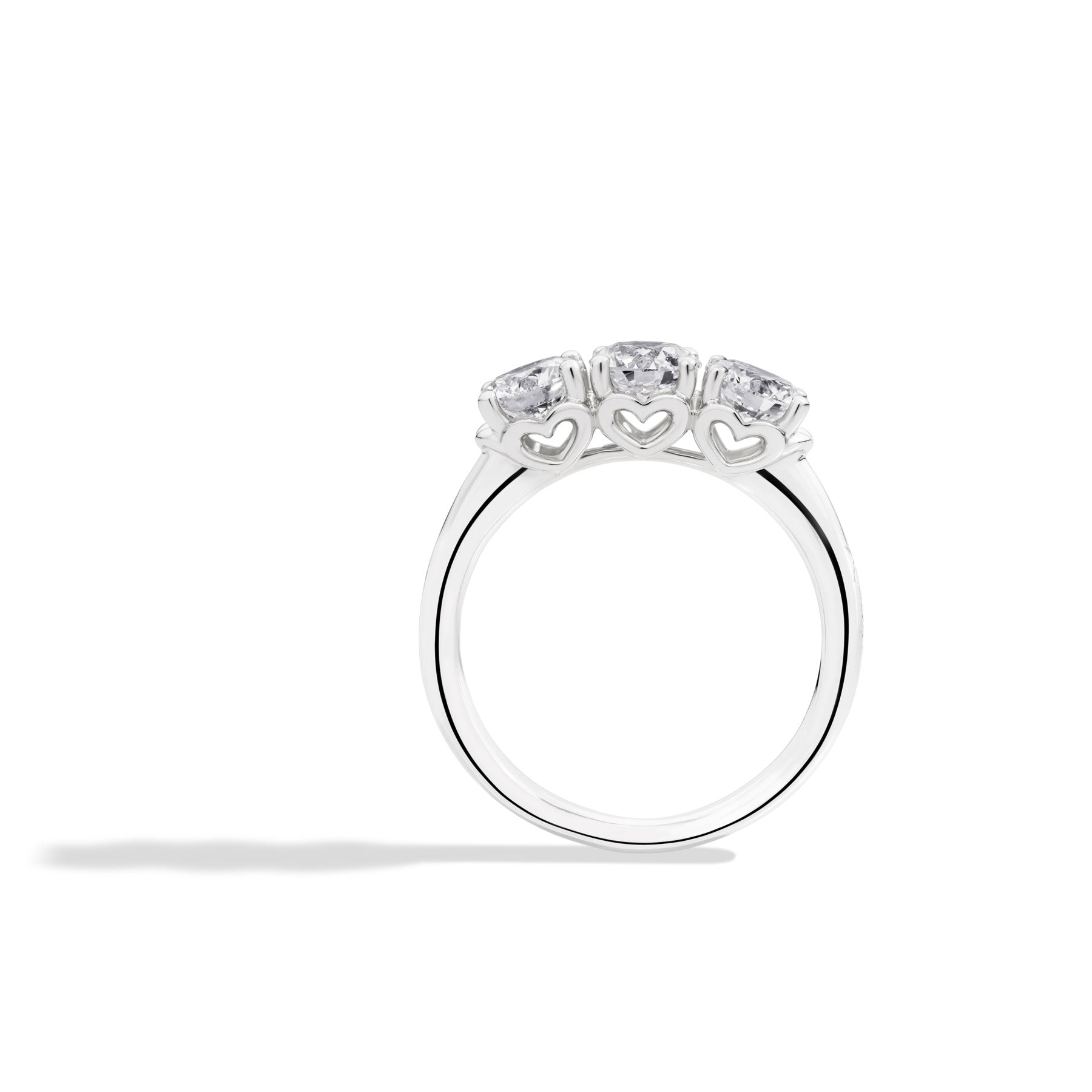 Anello trilogy donna Recarlo in oro bianco e diamanti R01TY001/015-13