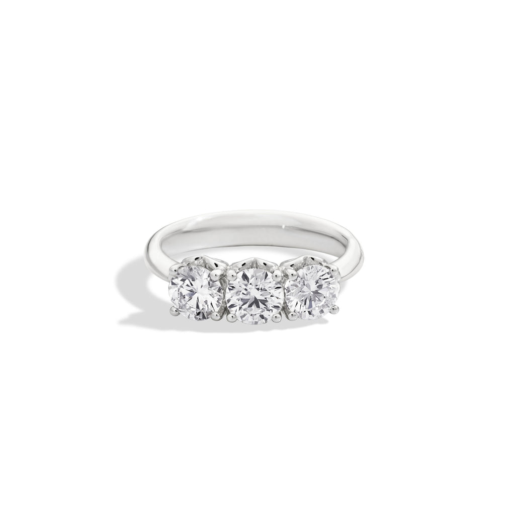 Anello trilogy donna Recarlo in oro bianco e diamanti R01TY001/015-13