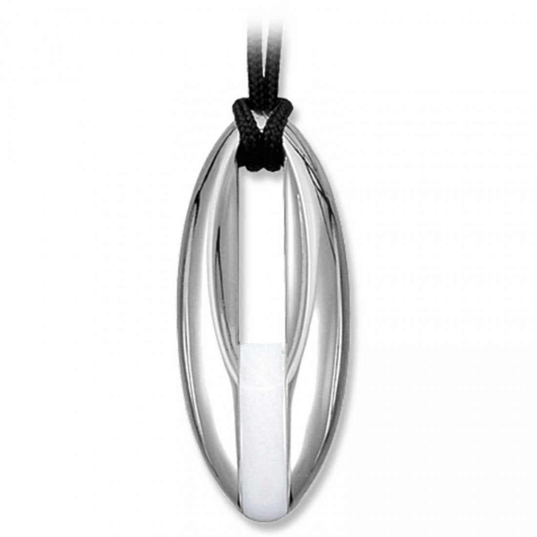 Collana Brosway donna in acciaio e cordino nero SH2B