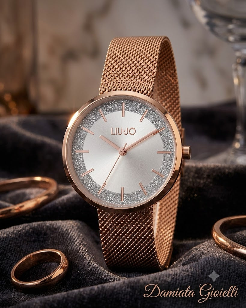 Orologio solo tempo donna Liu Jo collezione Gala in acciaio rosè TLJ2163