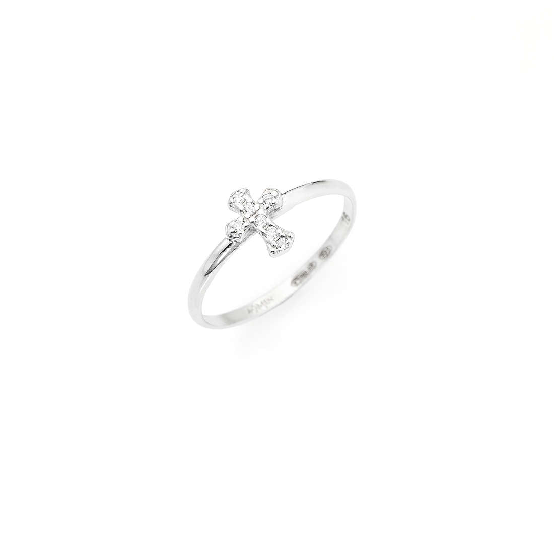 Anello Amen donna in argento e zirconi bianchi ACZB-12