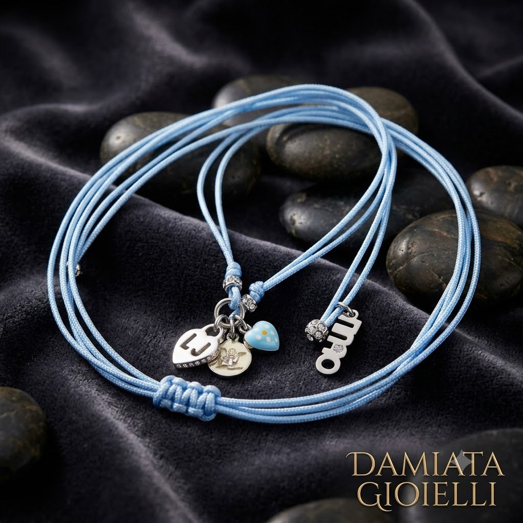 Collana bambina Liu Jo in argento e cordoncino BLJ064