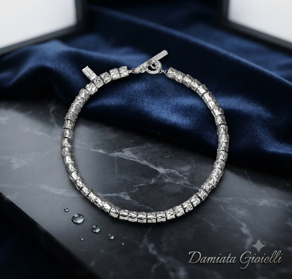 Bracciale uomo Edoardo Mariani in argento lunghezza 18 centimetri BR23A/18