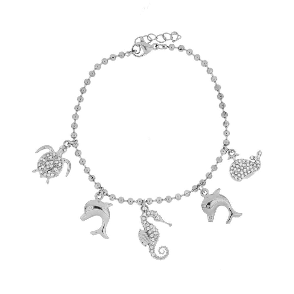 Bracciale donna Urania Preziosi Caraibi in acciaio e zirconi ref. BRCARA1018