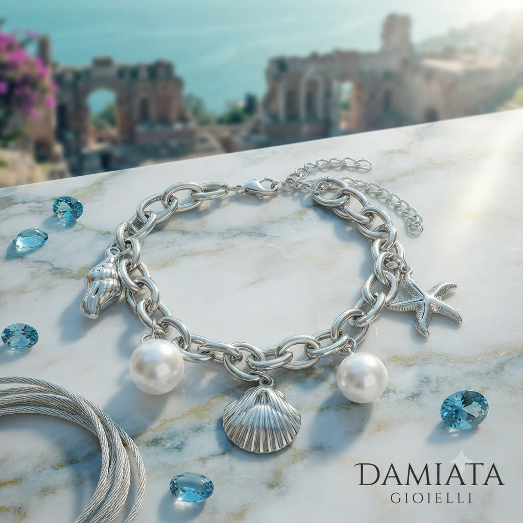 Bracciale donna Urania Preziosi Caraibi in acciaio ref. BRCARA1030