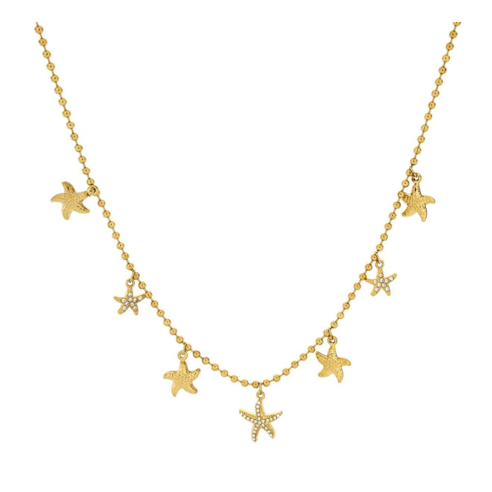 Collana donna Urania Preziosi Caraibi in acciaio dorato ref. CLCARA1019GD