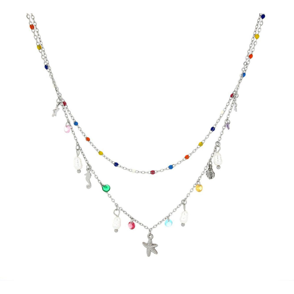 Collana donna Urania Preziosi Caraibi in acciaio ref. CLCARA1021