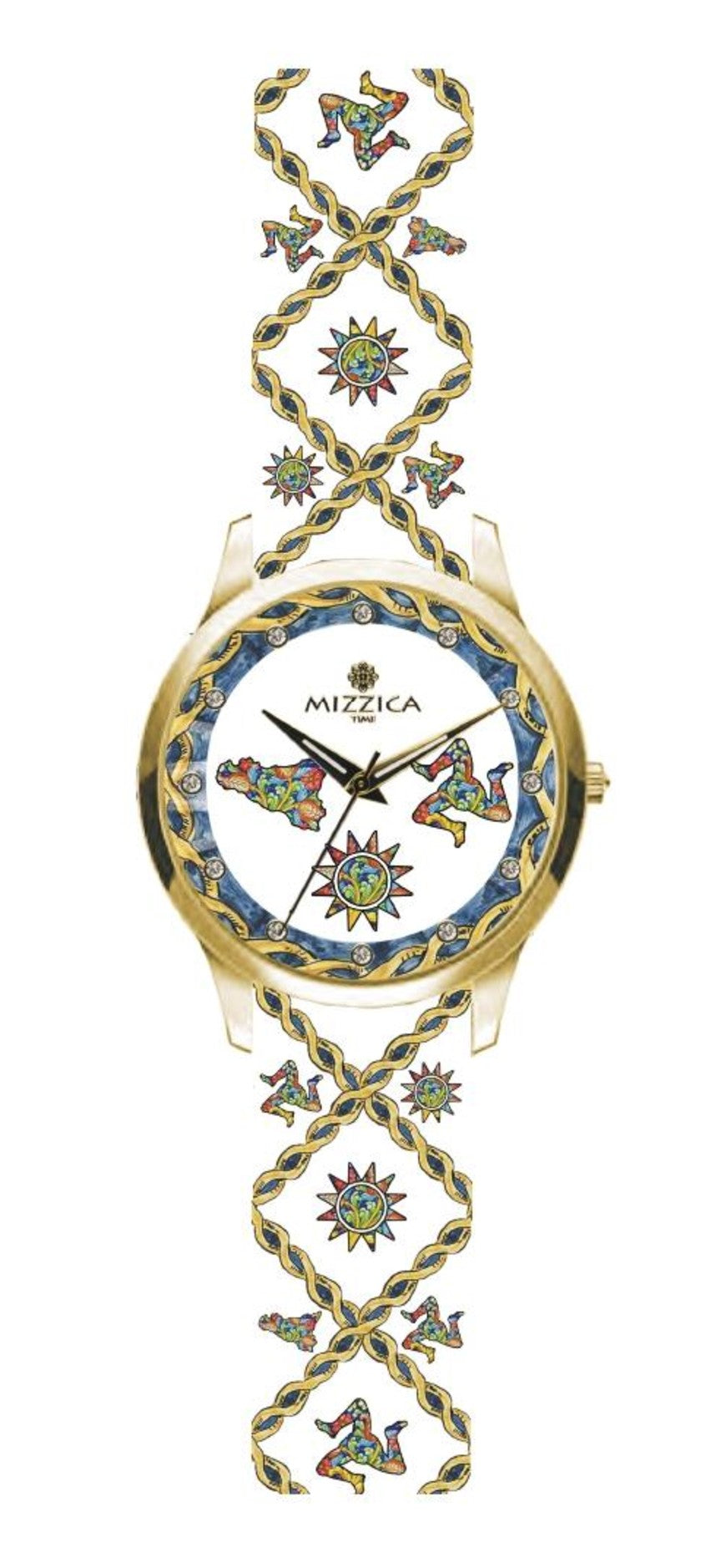 Orologio solo tempo donna Mizzica in acciaio e pelle MB175