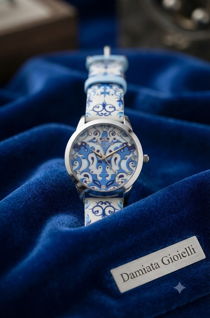 Orologio solo tempo donna Mizzica in acciaio e pelle MB198