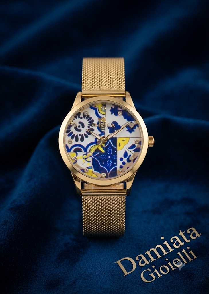 Orologio solo tempo donna Mizzica Caltagirone in acciaio dorato MC200