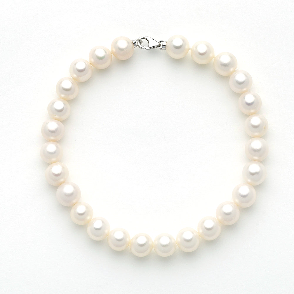 Bracciale filo di perle donna Miluna in oro bianco 1MPU657_17NLB95