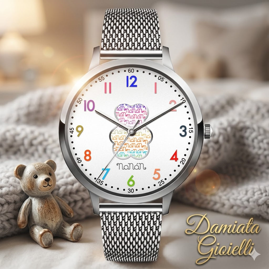 Orologio solo tempo bambini Nanán in acciaio NOR0005