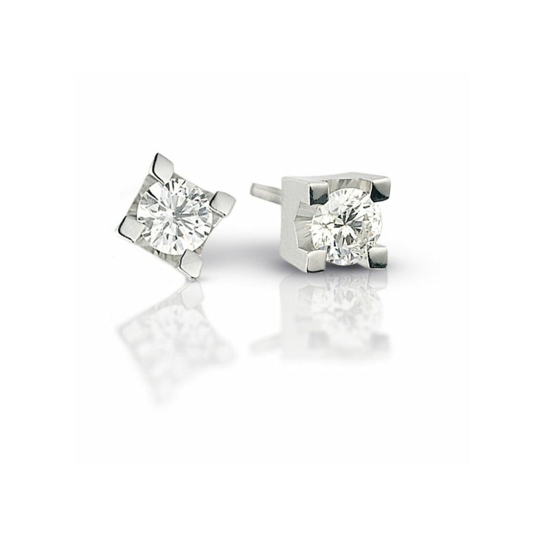 Orecchini punto luce donna Lucciole Gioielli in oro bianco e diamanti ORGL020SI