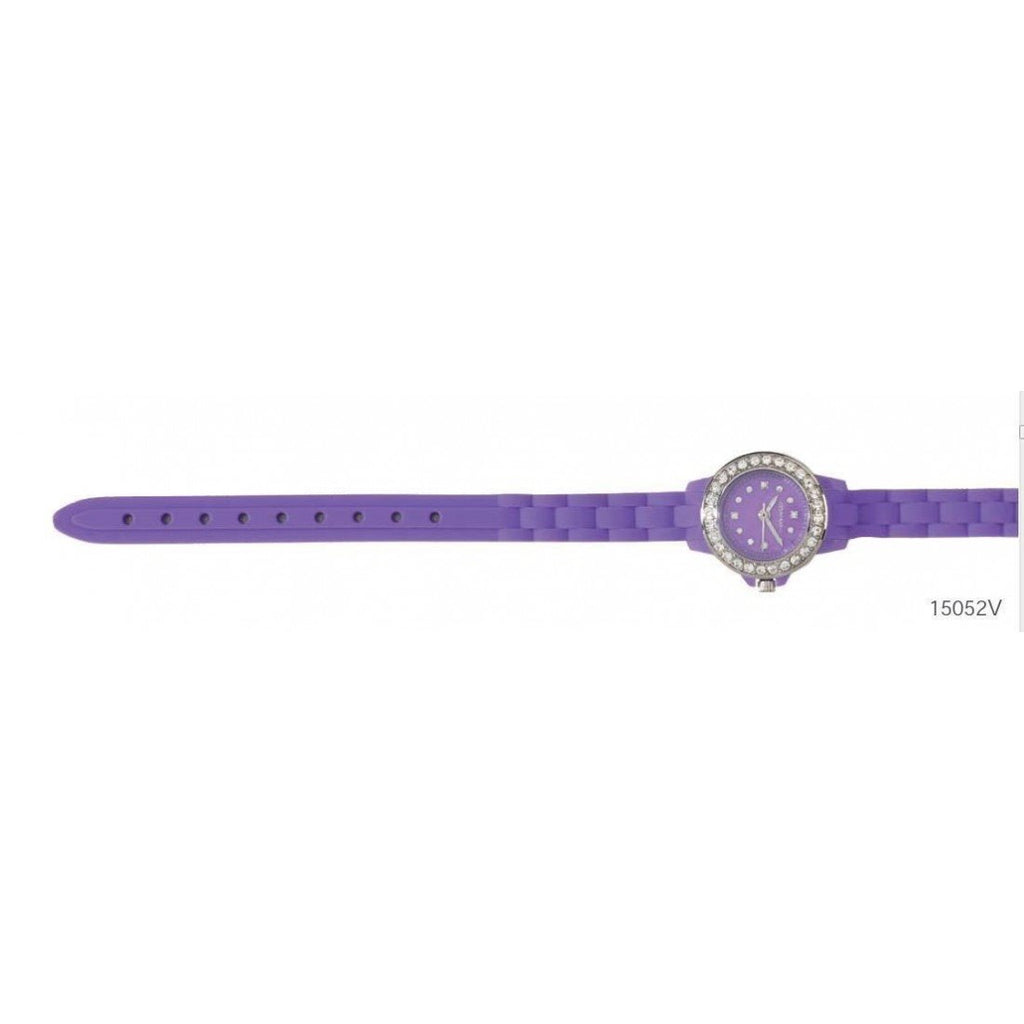 Orologio solo tempo donna Ottaviani in silicone, acciaio e zirconi 15052V