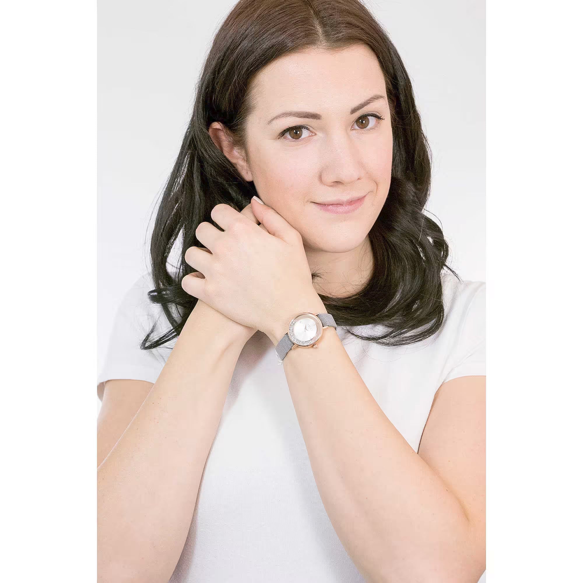 Orologio solo tempo donna Liu Jo in acciaio bicolore e zirconi TLJ1695